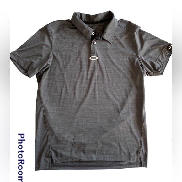Gray tailor fit Oakley polo - Picture 1 of 4